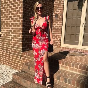 Floral maxi dress